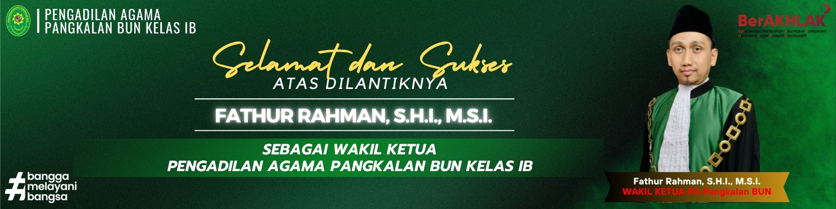 Ucapan Selamat Pelantikan Wakil Ketua PA 2026